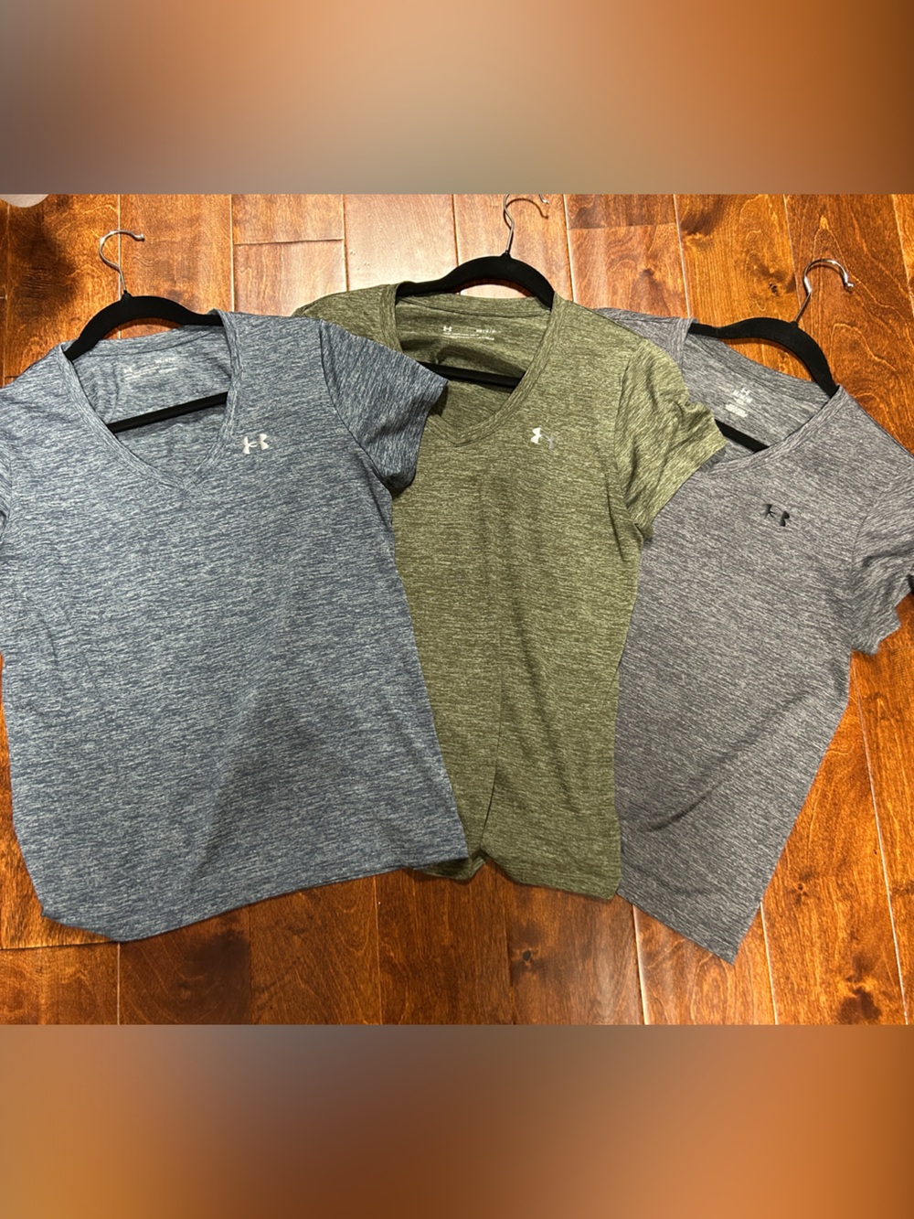 *LOT of 3* Under Armour Women’s Tech Twist Tee - Gray-Blue, Olive, & Gray